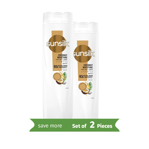 Sunsilk Coconut Moisture Shampoo Liquid Coconut Oil 400 ml Twin Pack