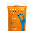 Grin Disposable Tongue Cleaners with Folding Toothpick, Recycled Plastic, 32 Pieces