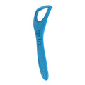 Grin Disposable Tongue Cleaners with Folding Toothpick, Recycled Plastic, 32 Pieces