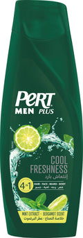 Pert Plus Men Cool Fresh 4-in-1 Shampoo for Hair, Beard, Face and Body 360 ml