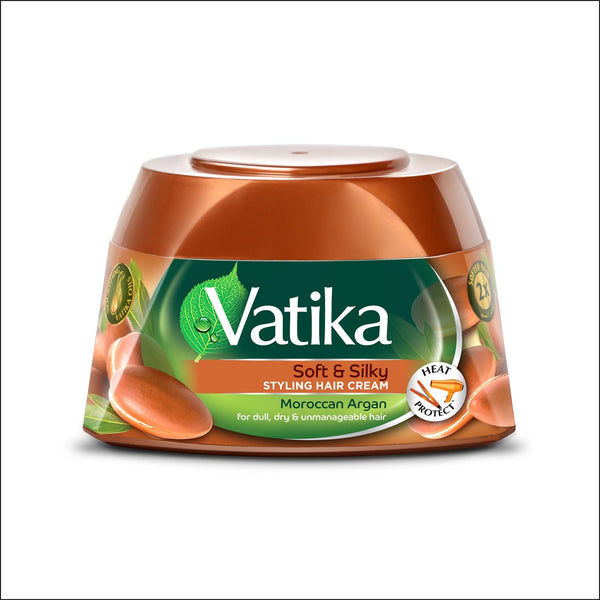 Vatika Naturals Moroccan Argan Hair Cream Nourishing Smooth Finish 140 ml