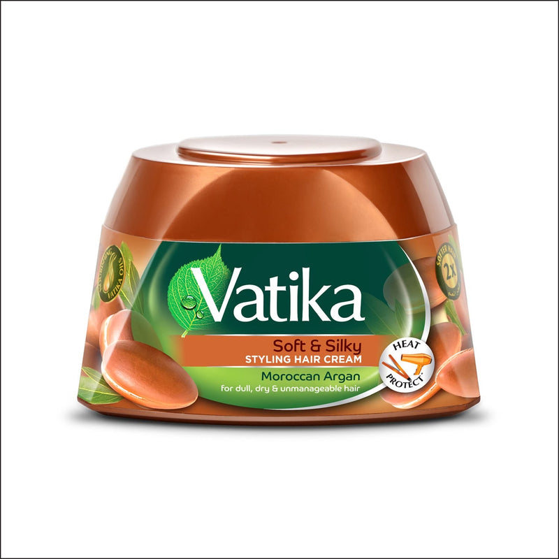 Vatika Naturals Moroccan Argan Hair Cream Nourishing Smooth Finish 140 ml