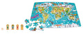 Hape World Observation Puzzle and Board Game, 100 Pieces, World Map