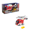 Teamsterz Mighty Machines Large Fire Helicopter Toy with Lights, Sounds, Winch and Stretcher