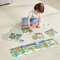 Hape Rescue Vehicles Puzzle Set, 4 Puzzles with 57 Pieces and 12 Storytelling Tiles, Ages 3+