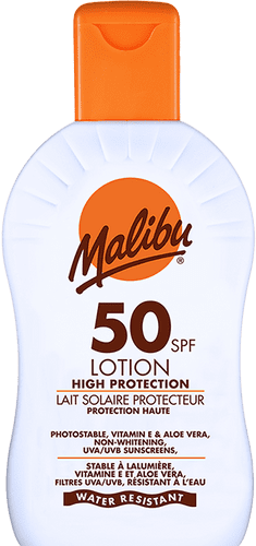 Malibu SPF50 High Protection Sunscreen Lotion with UVA/UVB Protection, 100ml