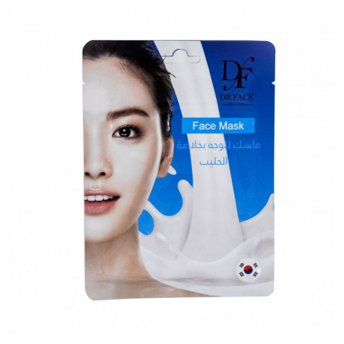 Dr. Face Korean Facial Mask with Milk Extract, Hydrating and Brightening Care