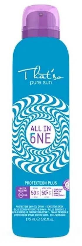 THAT'SO All In One Protection Plus SPF 50/50+ Continuous Spray Sunscreen Avocado Jojoba Vitamin E 175 ml
