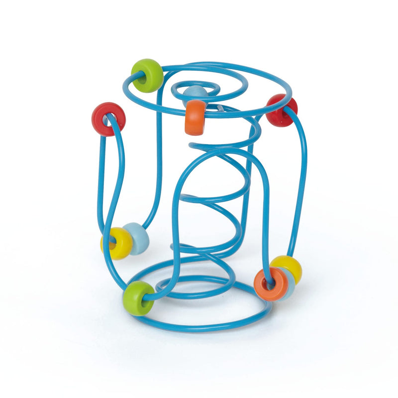 Hape Spring-A-Ling Bead Maze Toy, Zigzag Baby Activity Toy