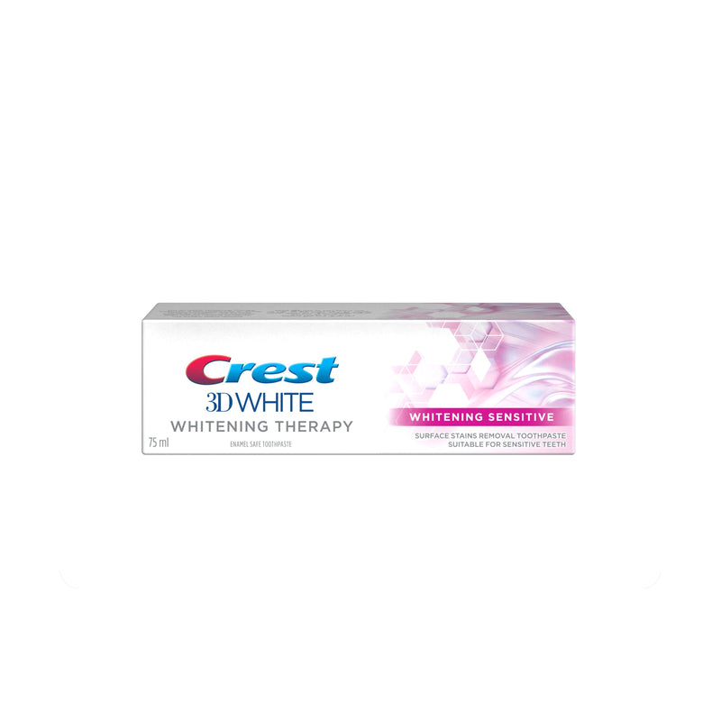 Crest 3D White Brightening Therapy Sensitive Toothpaste Sodium Fluoride 75 ml