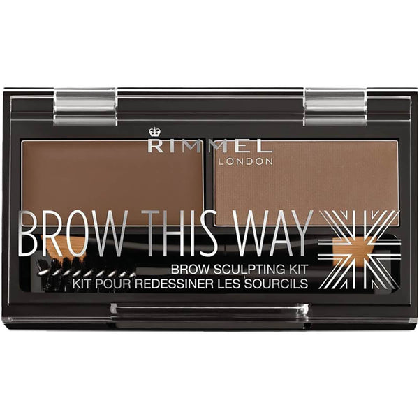 Rimmel London Brow This Way Eyebrow Sculpting Kit Powder and Wax Duo Light