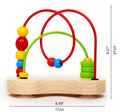 Hape Double Bubble Wooden Bead Maze Toy with Suction Cups