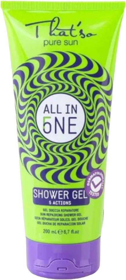 THAT'SO All In One Shower Gel Cleansing Refreshing Neem Oil Vanilla Coconut Menthol 200 ml
