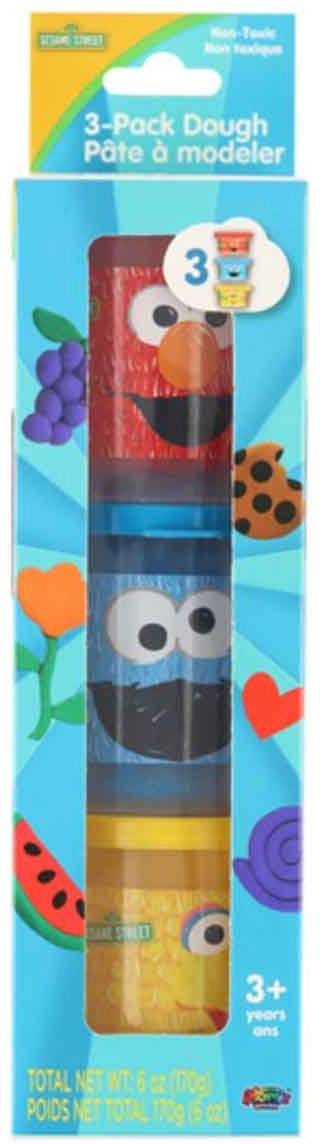Sesame Street Dough 3 Pack Modeling Dough, 2 Oz