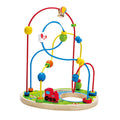 Hape Playground Pizzaz Wooden Educational Bead Maze, Color Learning and Counting, 2Y+