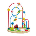 Hape Playground Pizzaz Wooden Educational Bead Maze, Color Learning and Counting, 2Y+