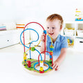 Hape Playground Pizzaz Wooden Educational Bead Maze, Color Learning and Counting, 2Y+