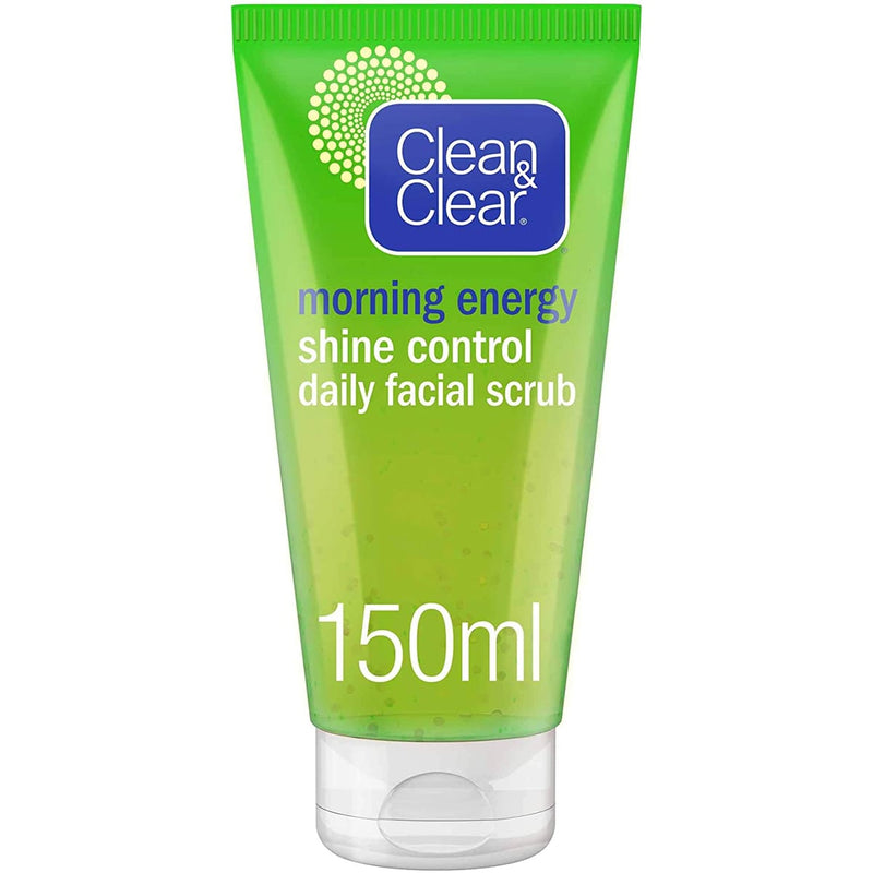 Clean & Clear Daily Facial Scrub Morning Energy Shine Control Lemongrass 150ml