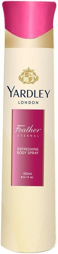 Yardley London Feather Eternal Body Spray Floral Fruity Fragrance 150 ml
