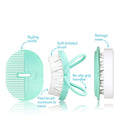 FridaBaby Infant Hair Brush and Styling Comb Set with Storage Case