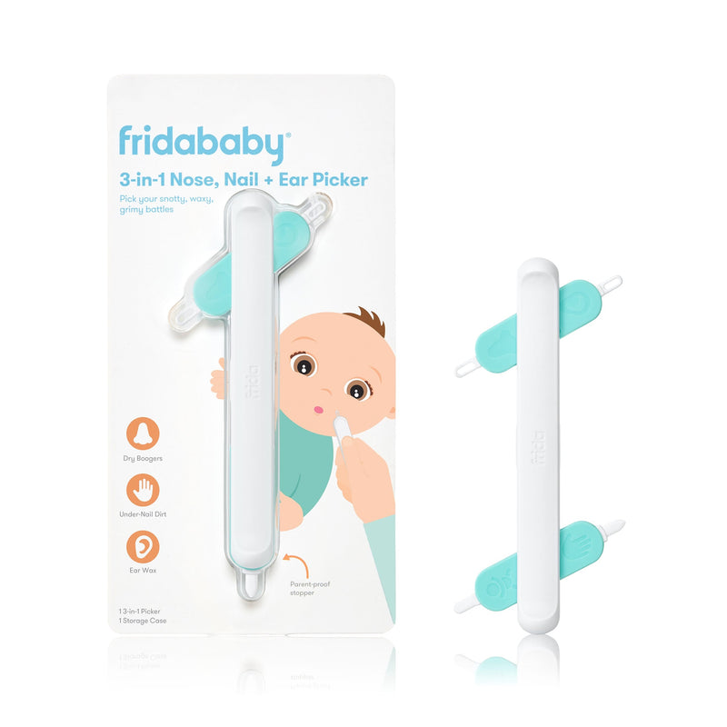 FridaBaby Nose, Nail & Ear Picker 3-in-1 Grooming Tool with Safety Stopper