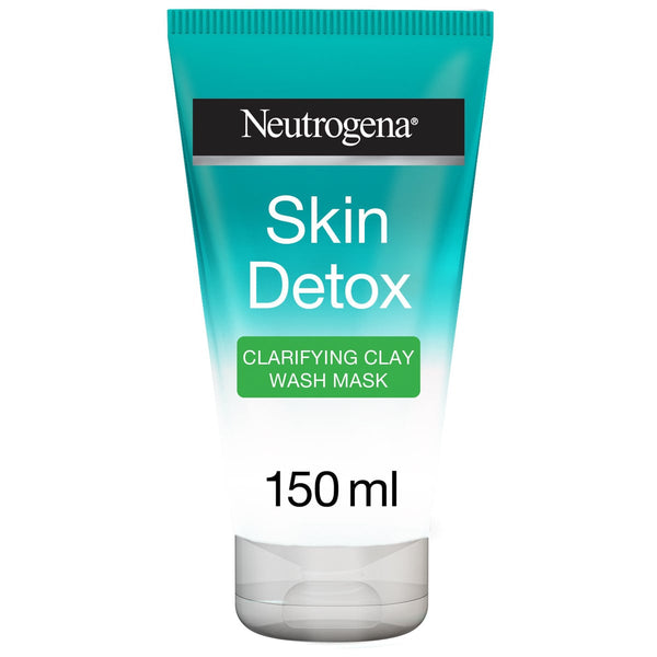 NEUTROGENA Skin Detox Clarifying Clay Wash Mask Face Wash, 150ml