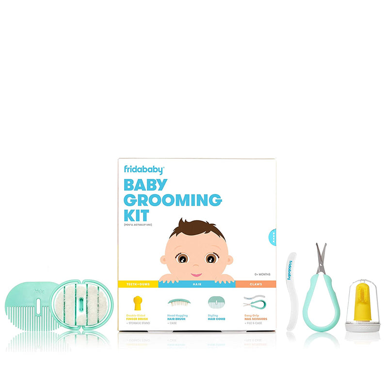 Frida Baby Grooming Kit for Babies, BPA-Free Hair, Nail and Oral Care Tools