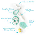 Frida Baby Grooming Kit for Babies, BPA-Free Hair, Nail and Oral Care Tools