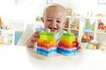 Hape Double Rainbow Stacking and Building Wooden Toy