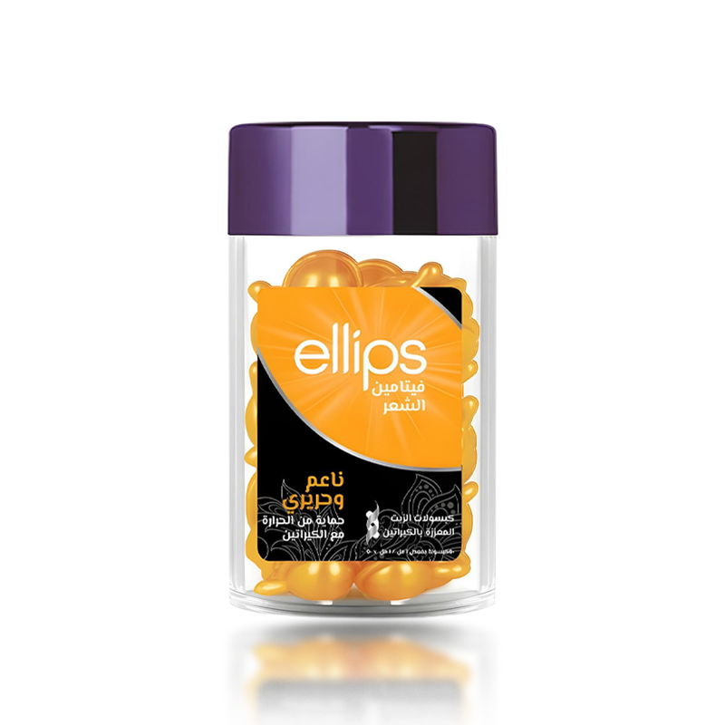 Ellips Hair Vitamin Pro-Keratin Smooth & Silky Hair Oil Capsules, Aloe Vera, 50 Capsules