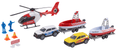 Teamsterz Street Kingz Air Sea Rescue Die-Cast Vehicle Playset, Helicopter, Car, Boat and Trailer