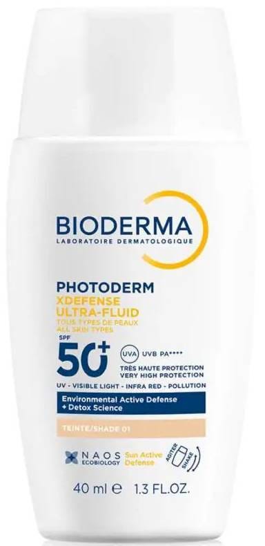 Bioderma XDefense Ultra Fluid SPF50+ Shade 01 Face Sunscreen 40 ml