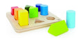 Hape Wooden Color & Shape Sorter Educational Toy, 9 Pegs, 3 Shapes, 18 Months+