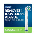 Oral-B Cross Action Replacement Electric Toothbrush Heads Indicator Bristles Pack of 2
