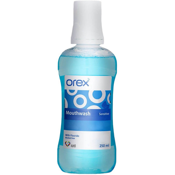 Orex Sensitive Mouthwash Alcohol-Free Fluoride Liquid Fresh Breath 250 ml