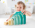 Hape Arctic Polar Bear Stacking Blocks Learning Toy for Kids Ages 2+