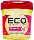 Eco Style Moroccan Argan Oil Styling Gel Cream Formula, Lightweight Hold, 236 ml