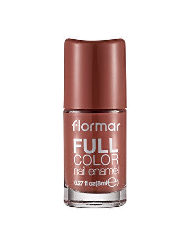 Flormar Full Color Nail Polish Liquid Shiny Brown FC76