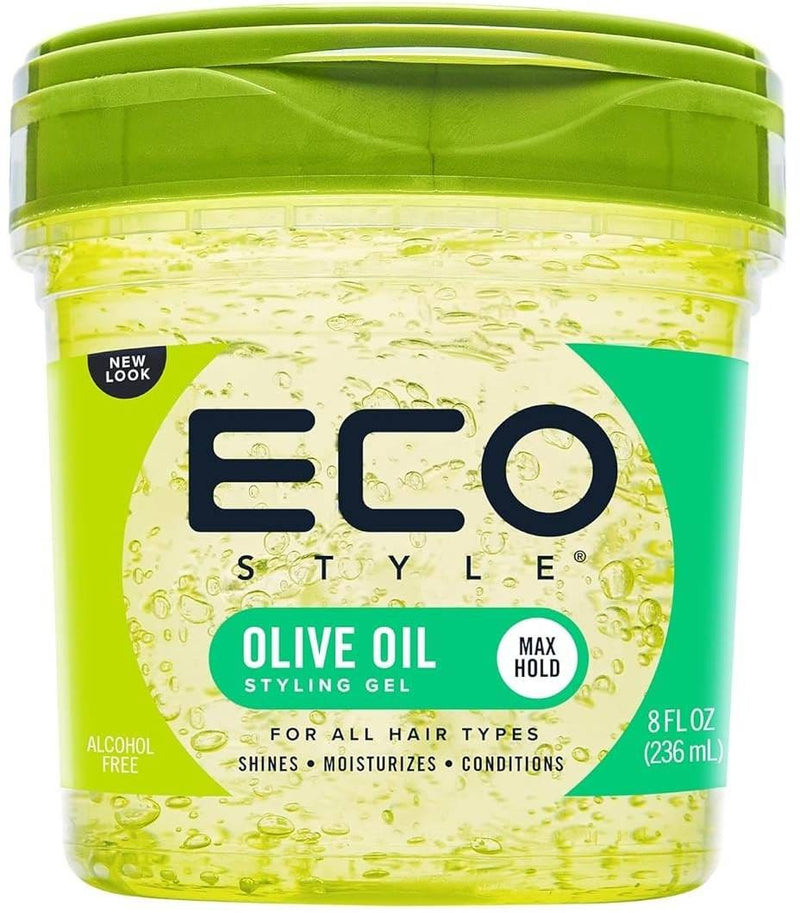 Eco Style Olive Oil Styling Gel Lightweight Flake-Free Hold 236 ml