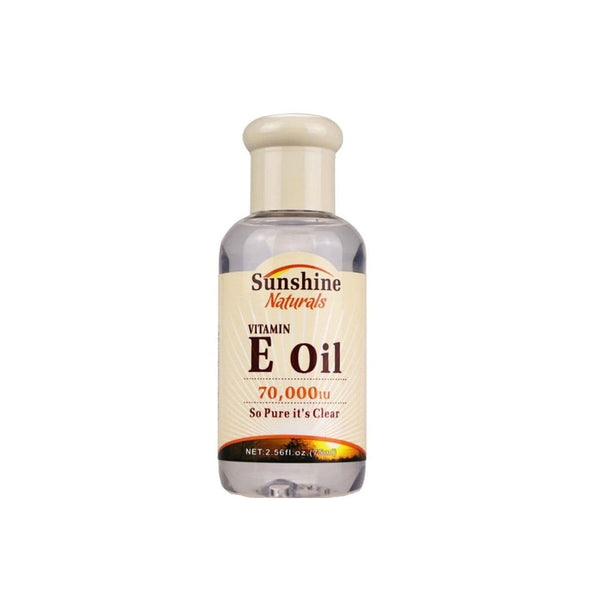 Sunshine Naturals Vitamin E Skin Care Oil 70,000 IU Moisturizing Formula 75 ml