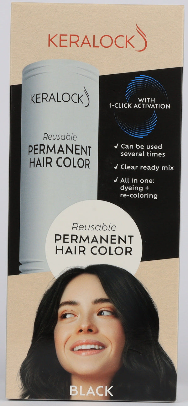 Keralock Permanent Hair Color Cream Black 150 ml