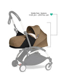 Babyzen YOYO Newborn Stroller Color Pack Canopy and Seat Pad Toffee, From Birth