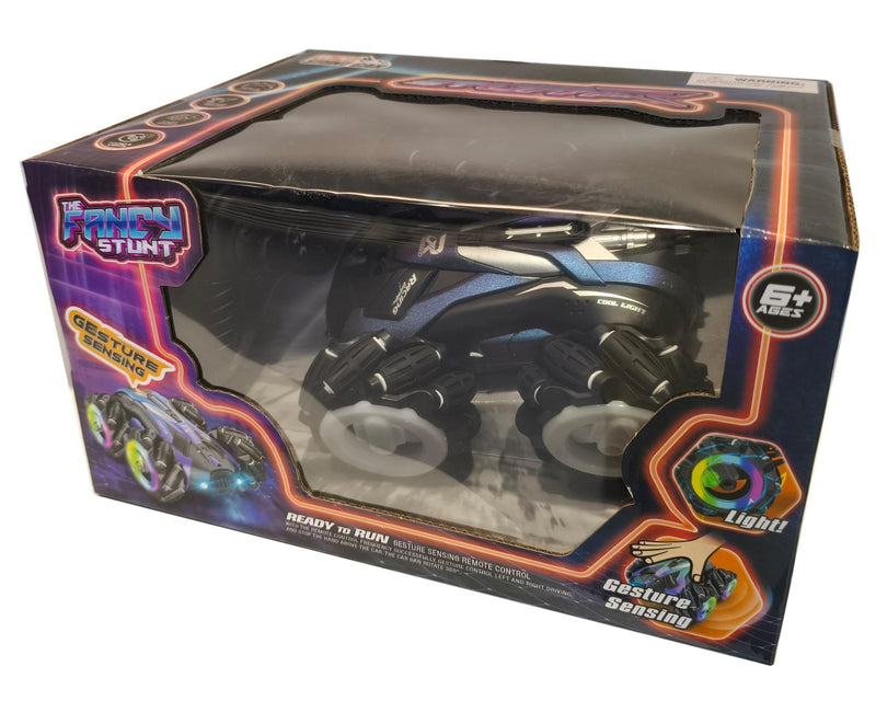 Zhong Jun Toys 2.4G Gesture-Controlled RC Stunt Car with Flashing Lights, 360 Spins and Flips