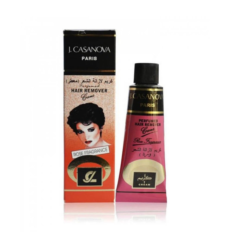 J. Casanova Rose Hair Remover Cream, Perfumed Depilatory, 60 gm