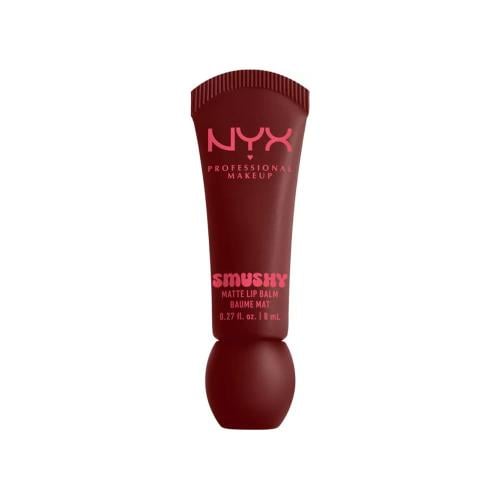 NYX Smushy Matte Lip Balm Tinted Soft Matte Ceramides Shade 08 Smudge Fudge