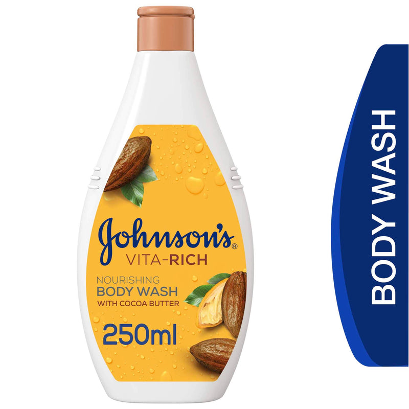 JOHNSON'S Vita-Rich Body Wash Shower Gel Cocoa Butter & Glycerin 250ml
