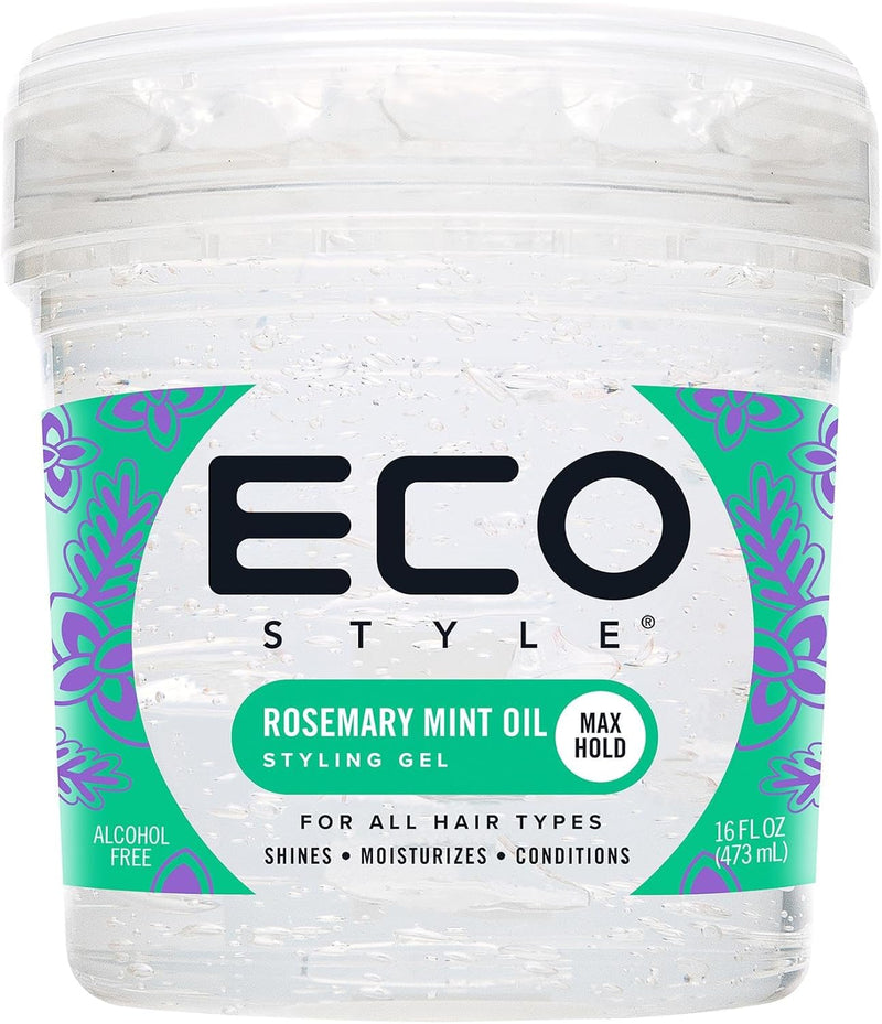 Eco Style Rosemary Mint Styling Gel Strong Hold Rosemary & Peppermint Oils 473 ml
