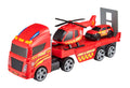 Teamsterz Mighty Machines Fire Helicopter Toy Set with Lights and Sounds, 3 Vehicles
