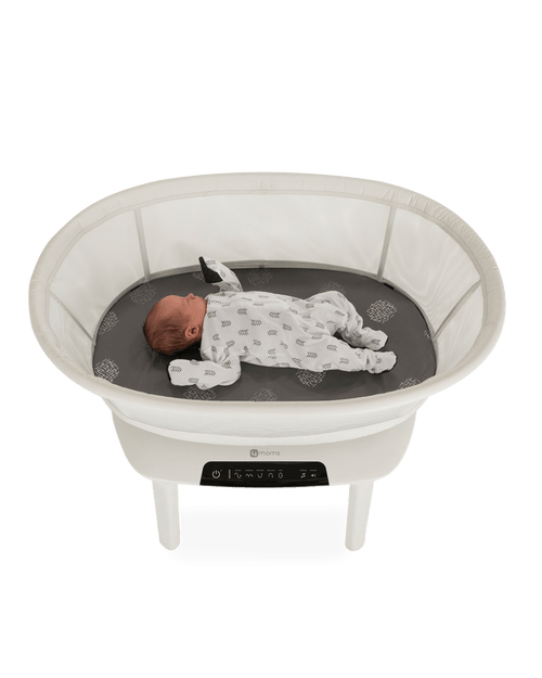 4moms MamaRoo Smart Sleep Bassinet Birch, Bluetooth, Adjustable Height