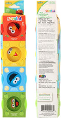 Sesame Street Scented Dough 4-Pack Soft Moldable Fruit-Scented Dough Assorted Colors 4 x 1 Oz